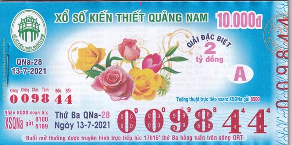 Cách dò vé số Quảng Nam