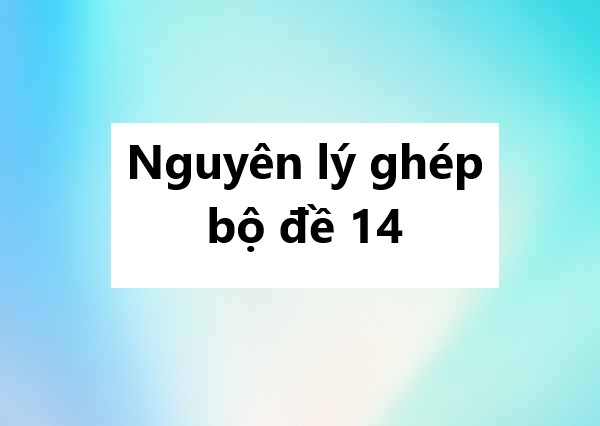 Nguyên lý ghép bộ đề 14